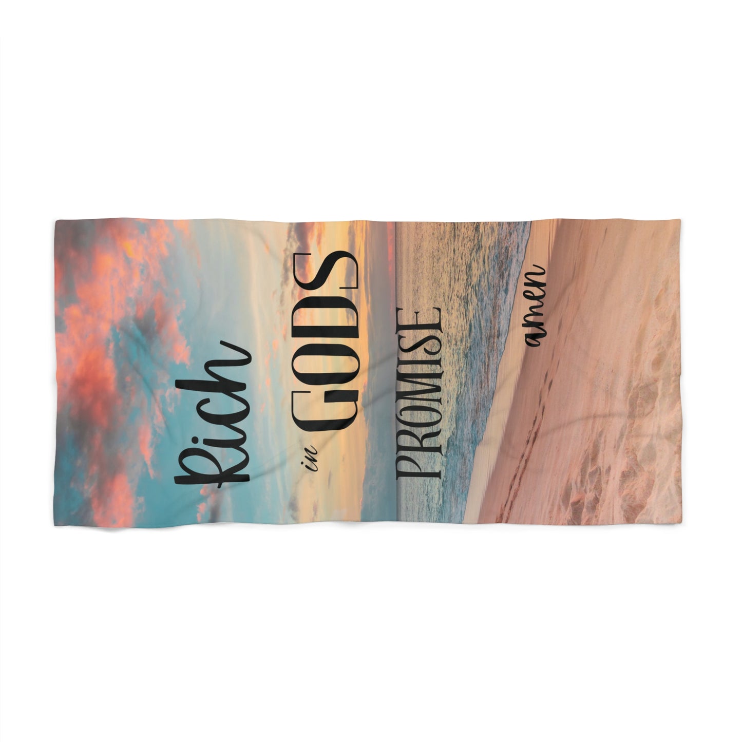 Rich in God's Promise-Beach Towel