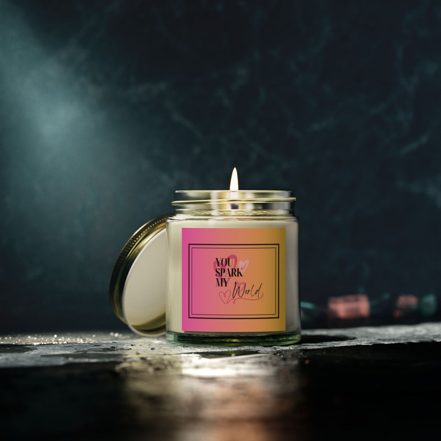 You spark my world-Candle(4oz, 9oz)