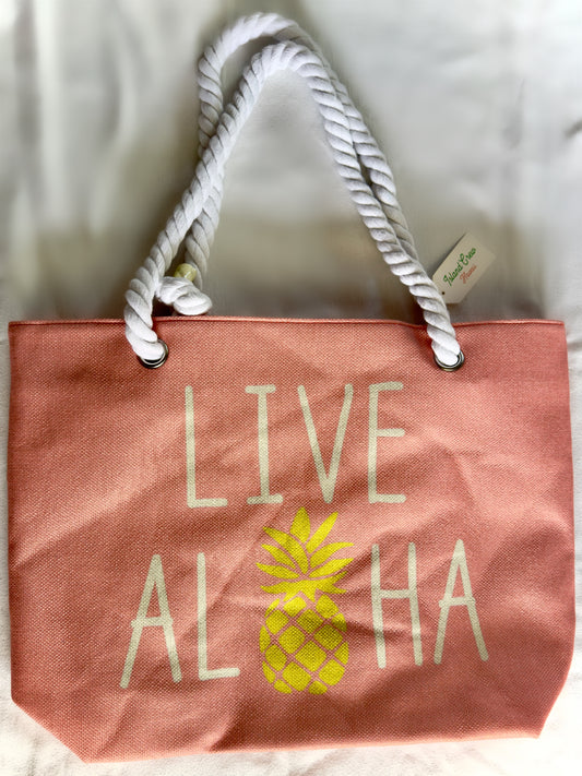 "Live Aloha" Tote Bag